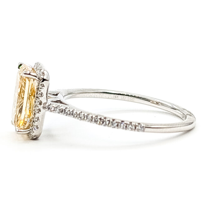 Ring Engagement Halo 2ct Radiant Lab Grown Diamond .25ctw Near Colorless Lab Grown Diamonds 14kw 1.35mm Sz7 2.86g 126070013