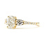Ring Engagement 3-Stone 1ct Radiant Lab Grown Diamond .75ctw Near Colorless Lab Grown Diamonds 14ky 1.75mm Sz7 3.29g 126070015