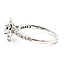 Ring Engagement Halo 1ctw Round Lab Grown Diamonds 10kw 2mm Sz7 3.07g 126070021