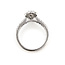 Ring Engagement Halo 1ctw Round Lab Grown Diamonds 10kw 2mm Sz7 3.07g 126070021