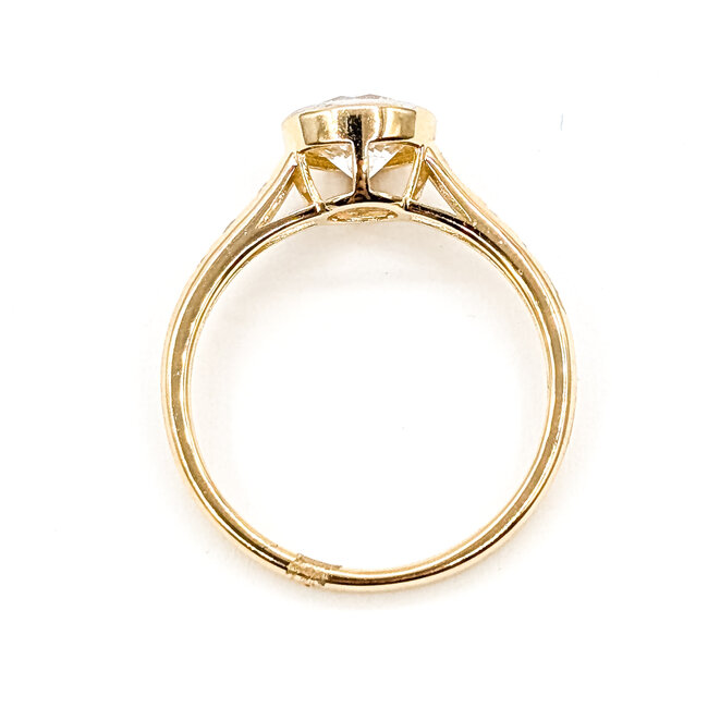 Ring Engagement 1.25ctw Round Brilliant Cut Lab Grown Diamonds 14ky 2mm Sz7 2.17g 126070016
