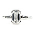 Ring Engagement 3-Stone 1.25ctw Emerald & Baguette Lab Grown Diamonds 14kw 1.7mm Sz7 1.88g 126070026