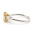 Ring Engagement 3-Stone 2ct Oval Lab Grown Diamond .50ctw Lab Grown Diamonds 14ktt 2.2mm Sz7 4.27g 126070006