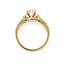 Ring Engagement 3-Stone 1.25ctw Princess Cut Lab Grown Diamond 14ky 2.2mm Sz7 3.19g 126070002