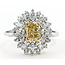 Ring Cocktail Halo 1ct Yellow Oval Lab Grown Diamond 1.25ctw Lab Grown Diamonds 14kw 1.9mm Sz7 3.17g 126070030