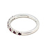 Ring Bridal 0.11ctw Round Diamonds 0.16ct Red Ruby 14kw 2mm Sz7 2.24g 126070035