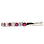Ring Bridal 0.11ctw Round Diamonds 0.16ct Red Ruby 14kw 2mm Sz7 2.24g 126070035