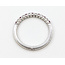 Ring Bridal 0.11ctw Round Diamonds 0.16ct Red Ruby 14kw 2mm Sz7 2.24g 126070035