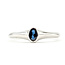 Ring Solitaire 0.3ct Blue Sapphire 14kw 2.2mm Sz7 3.08g 126070041