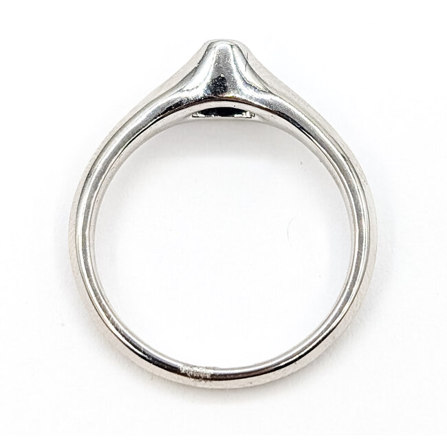 Ring Solitaire 0.3ct Blue Sapphire 14kw 2.2mm Sz7 3.08g 126070041