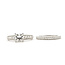 Ring Engagement Set Milgrain Graduated 1ct Princess Cut Lab Grown Diamond 1.50ctw Lab Grown Diamonds 14kw 6mm Sz7 7g 126070056