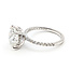 Ring Engagement Hidden Halo 4ct Round Lab Grown Diamond .33ctw Lab Grown Diamonds 14kw 1.75mm Sz7 3.56g 126070007