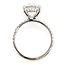 Ring Engagement Hidden Halo 4ct Round Lab Grown Diamond .33ctw Lab Grown Diamonds 14kw 1.75mm Sz7 3.56g 126070007