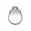 Ring Engagement 3-Stone 4ct Emerald Cut Lab Grown Diamond .75ctw Lab Grown Diamonds 14kw 1.75mm Sz7 4.56g 126070003