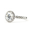 Ring Engagement Halo 1.50ct Round Brilliant Cut Lab Grown Diamond .50ctw Lab Grown Diamonds 14kw 2mm Sz7 3.69g 126070009