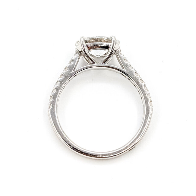 Ring Engagement East/West 1.50ct Oval Lab Grown Diamond .25ctw Near Colorless Lab Grown Diamonds 14kw 2mm Sz7 2.99g 126070024
