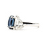 Ring Engagement Toi et Moi 1ct Pear Shape Lab Grown Diamond 1.75ct Sapphire 14kw 2.5mm Sz5 3.75g 126070005