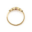Ring 5-Stone 0.25ctw Round Diamonds 0.25ct Pink Tourmaline 14ky 1mm Sz7 1.5g 126070039