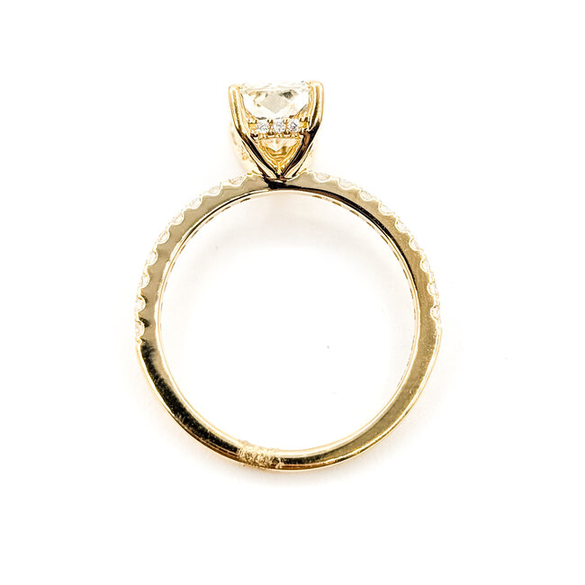 Ring Engagement Hidden Halo 2ct Radiant Lab Grown Diamond .25ctw Lab Grown Diamonds 14ky 1.6mm Sz7 2.73g 126070054