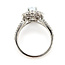 Ring Double Halo Split Shank .88ctw Round Diamonds .88ct Sky blue Aquamarine 14kw 4mm Sz7 5.48g 126070051