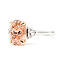 Ring Engagement 3-Stone 2.2ct Oval Lab Grown Diamond IGI: LG649435415 .43ctw Lab Grown Diamonds 14ktt 2mm Sz7 4.14g 126070055
