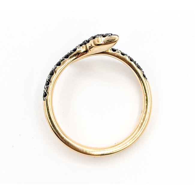 Ring Snake .50ctw Round Diamonds 14ky 2.1mm Sz7 2.9g 126070044