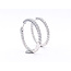 Earrings Hoop 2 Round Lab Grown Diamonds 14kw 1.1" 6.63g 126070070