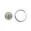Earrings Hoop 2ctw Round Lab Grown Diamonds 14kw 1.1" 6.63g 126070070