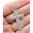 Pendant Cross 1.25ctw Round Lab Grown Diamonds 10kw 1.25x.9" 2.93g 126070067