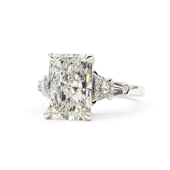 Ring Engagement 5ct Radiant Lab Grown Diamond .85ctw Lab Grown Diamonds 14kw 2.3mm Sz7 6.58g 126070057