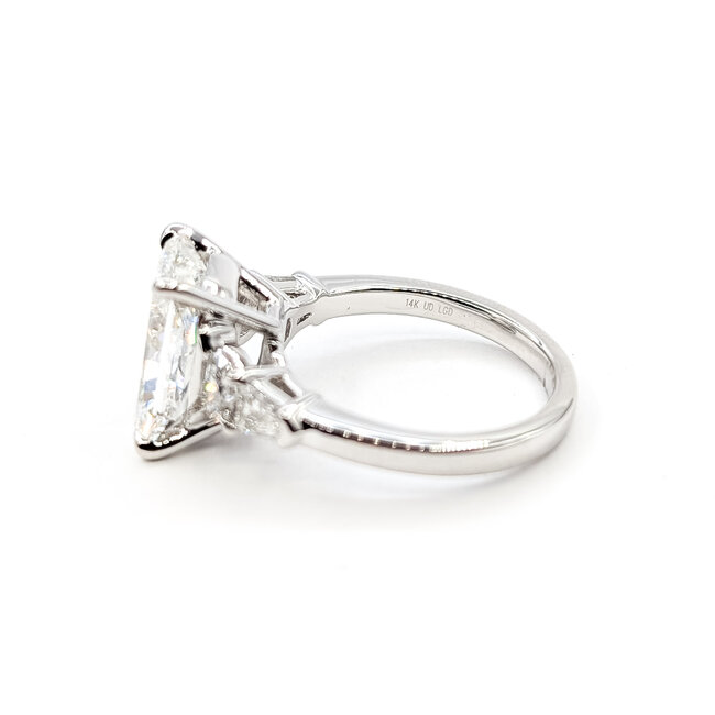 Ring Engagement 5ct Radiant Lab Grown Diamond .85ctw Lab Grown Diamonds 14kw 2.3mm Sz7 6.58g 126070057