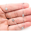 Necklace By-The-Yard 3ctw Round Lab Grown Diamond 14kw 5mm 18" 5.18g 126070060