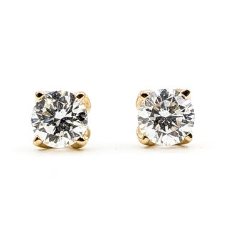 Earrings Stud 1.0ctw Round Lab Grown Diamond 14ky 5mm .96g 126070061