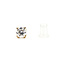 Earrings Stud 1.0ctw Round Lab Grown Diamond 14ky 5mm .96g 126070061