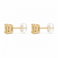 Earrings Stud 2ctw Cushion Lab Grown Diamonds 14ky 6x6mm 1.67g 126070075
