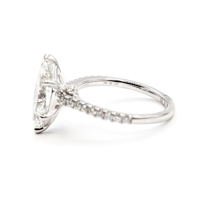 Ring Engagement 3ct Marquise Lab Grown Diamond IGI: LG774635225 .26ctw Near Colorless Lab Grown Diamonds 14kw 1.85mm Sz7 4.31g 126070049
