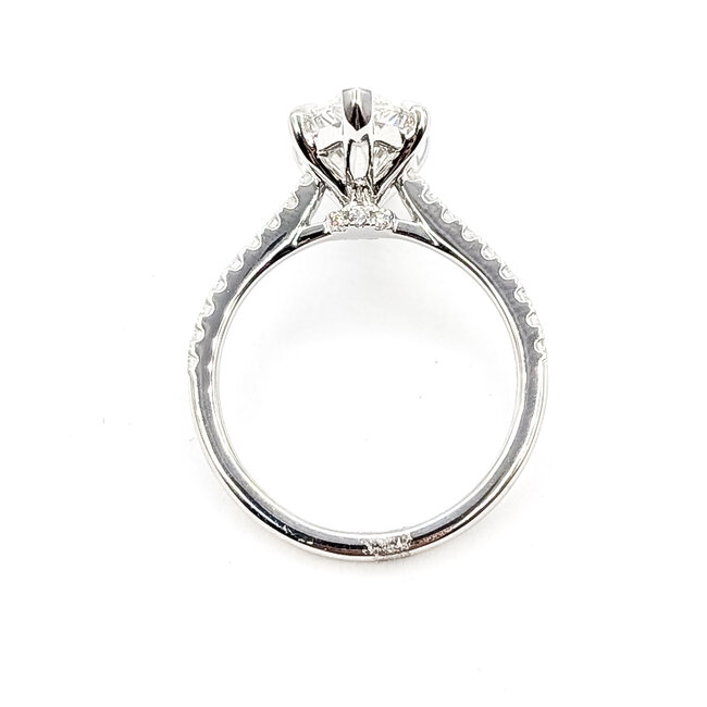 Ring Engagement 3ct Marquise Lab Grown Diamond IGI: LG774635225 .26ctw Near Colorless Lab Grown Diamonds 14kw 1.85mm Sz7 4.31g 126070049