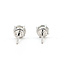 Earrings Stud 1ctw Round Lab Grown Diamond 14kw 5.1mm .95g 126070059