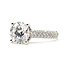 Ring Engagement 2.50ct Round Brilliant Cut Lab Grown Diamond .50ctw Near Colorless Lab Grown Diamonds 14kw 3mm Sz7 4.89g 126070047