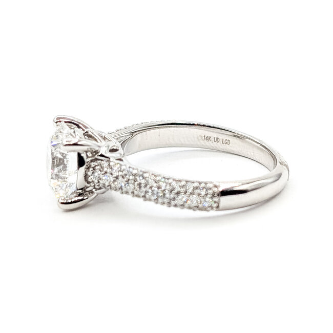 Ring Engagement 2.50ct Round Brilliant Cut Lab Grown Diamond .50ctw Near Colorless Lab Grown Diamonds 14kw 3mm Sz7 4.89g 126070047