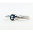 Ring Solitaire Open Design 0.25 London Blue Topaz 10kw 2.2mm Sz7 2.02g 126070034