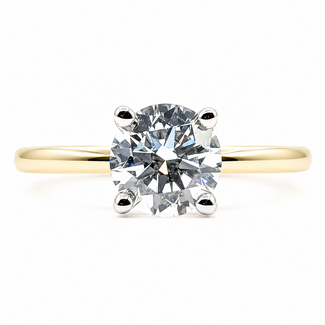 Ring Semi .50ctw Round Lab Grown Diamonds 18kw 1.7mm Sz3 2.38g 126070031