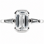 Ring Engagement 3-Stone 1.25ctw Emerald & Baguette Lab Grown Diamonds 14kw 1.7mm Sz7 1.88g 126070026