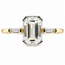 Ring Engagement 3-Stone 1.25ctw Emerald & Baguette Lab Grown Diamonds 14ky 1.7mm Sz7 1.8g 126070004