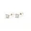 Earrings Stud 1.2ctw Princess Cut Lab Grown Diamonds 14kw 4.6mm 1.26g 126070065