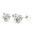 Earrings Stud 4ctw Round Lab Grown Diamond 14kw 10mm 2.6g 126070077