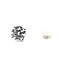 Earrings Stud 4ctw Round Lab Grown Diamond 14kw 10mm 2.6g 126070077