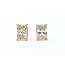 Earrings Stud .50ctw Radiant Lab Grown Diamond 18ky 5x3mm .66g 126070079
