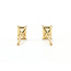 Earrings Stud .50ctw Radiant Lab Grown Diamond 18ky 5x3mm .66g 126070079