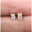 Earrings Stud .50ctw Radiant Lab Grown Diamond 18ky 5x3mm .66g 126070079